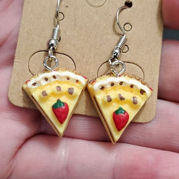Pie slice earrings - Picture 1 of 6